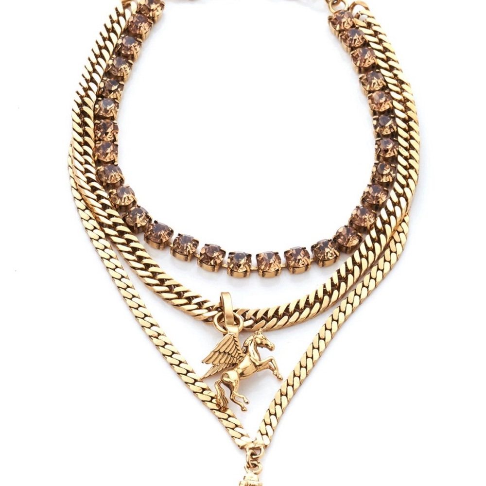 Dylanex Vintage Gilded Phoenix Necklace